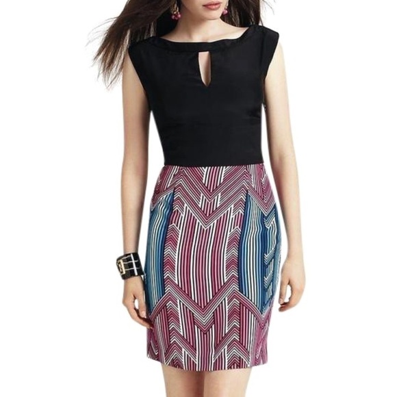 Trina Turk chevron coda dress in multi - Picture 1 of 7